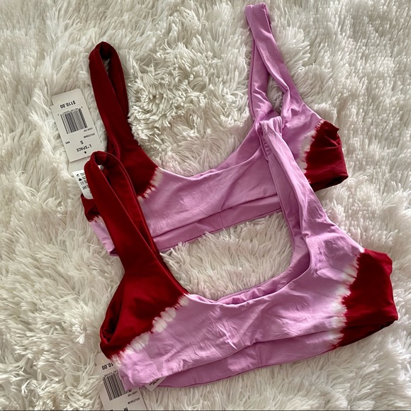 L*SPACE Lizzie Tie- Dye Bikini Top NWT - Picture 6 of 7